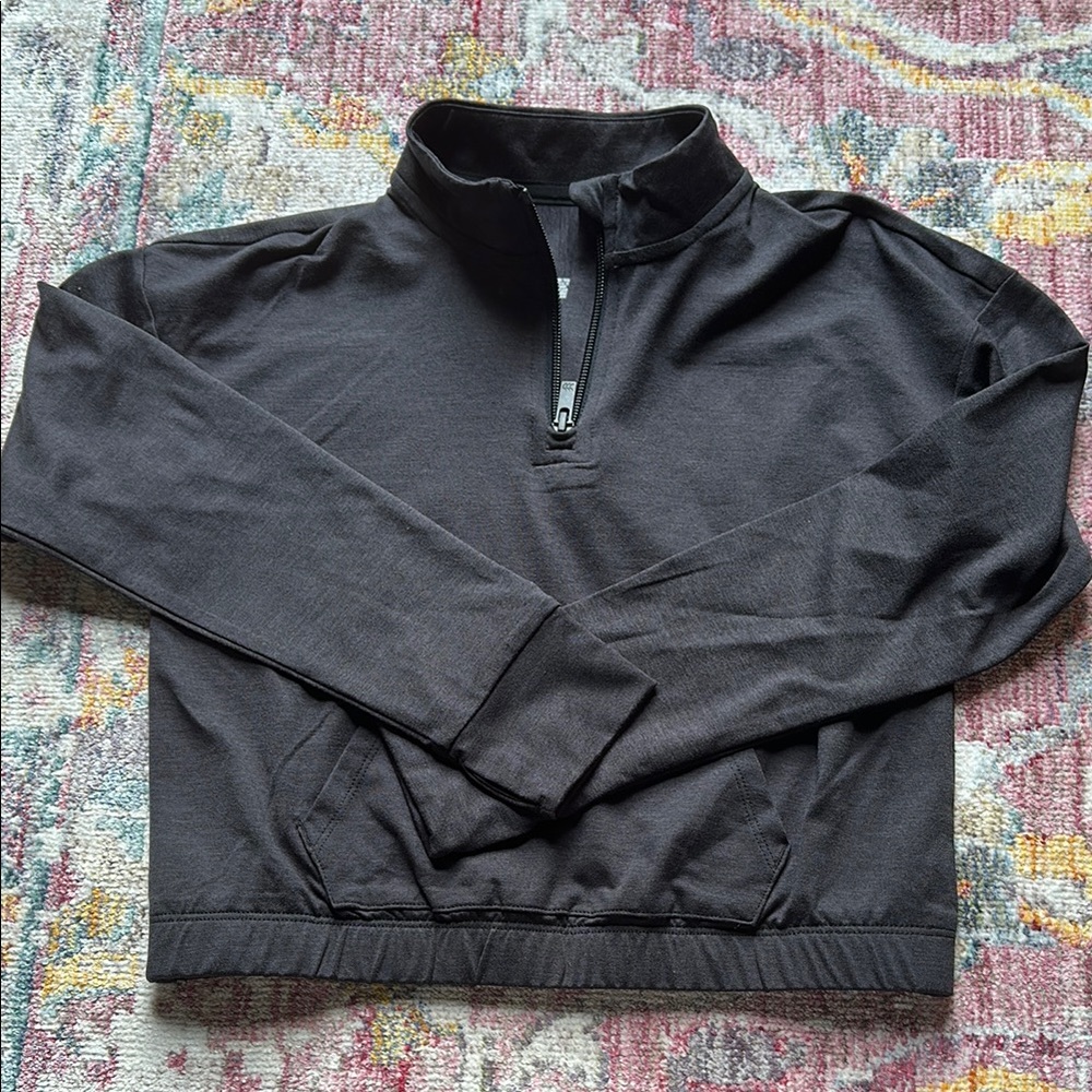 All in Motion Black/Gray Half Zip Sweatshirt
